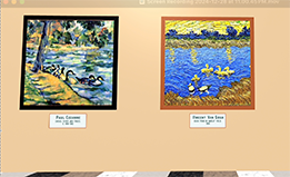Ducks in Art History Museum, exhibits.
